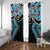 Blue Aotearoa Tukutuku Manawa Tapu Window Curtain Ta Moko Toi Maori