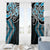 Blue Aotearoa Tukutuku Manawa Tapu Window Curtain Ta Moko Toi Maori