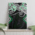 Green Aotearoa Tukutuku Manawa Tapu Canvas Wall Art Ta Moko Toi Maori