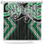 Green Aotearoa Tukutuku Manawa Tapu Shower Curtain Ta Moko Toi Maori