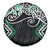 Green Aotearoa Tukutuku Manawa Tapu Spare Tire Cover Ta Moko Toi Maori