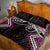 Pink Aotearoa Tukutuku Manawa Tapu Quilt Bed Set Ta Moko Toi Maori