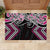 Pink Aotearoa Tukutuku Manawa Tapu Rubber Doormat Ta Moko Toi Maori