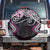 Pink Aotearoa Tukutuku Manawa Tapu Spare Tire Cover Ta Moko Toi Maori