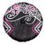 Pink Aotearoa Tukutuku Manawa Tapu Spare Tire Cover Ta Moko Toi Maori