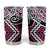 Pink Aotearoa Tukutuku Manawa Tapu Tumbler Cup Ta Moko Toi Maori