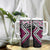 Pink Aotearoa Tukutuku Manawa Tapu Tumbler With Handle Ta Moko Toi Maori