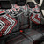 Red Aotearoa Tukutuku Manawa Tapu Back Car Seat Cover Ta Moko Toi Maori