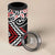 Red Aotearoa Tukutuku Manawa Tapu 4 in 1 Can Cooler Tumbler Ta Moko Toi Maori