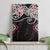 Red Aotearoa Tukutuku Manawa Tapu Canvas Wall Art Ta Moko Toi Maori