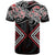 Red Aotearoa Tukutuku Manawa Tapu T Shirt Ta Moko Toi Maori