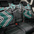 Turquoise Aotearoa Tukutuku Manawa Tapu Back Car Seat Cover Ta Moko Toi Maori