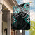 Turquoise Aotearoa Tukutuku Manawa Tapu Garden Flag Ta Moko Toi Maori