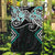 Turquoise Aotearoa Tukutuku Manawa Tapu Garden Flag Ta Moko Toi Maori