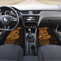 Gold Couple Dolphins Maori Polynesian Style Car Mats LT9 Set 2pcs - Front Gold - Polynesian Pride