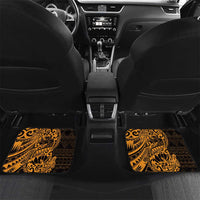 Gold Couple Dolphins Maori Polynesian Style Car Mats LT9 Set 2pcs - Back Gold - Polynesian Pride