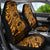 Gold Couple Dolphins Maori Polynesian Style Car Seat Cover