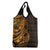 Gold Couple Dolphins Maori Polynesian Style Grocery Bag