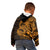 Gold Couple Dolphins Maori Polynesian Style Kid Hoodie