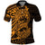 Gold Couple Dolphins Maori Polynesian Style Polo Shirt