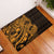 Gold Couple Dolphins Maori Polynesian Style Rubber Doormat