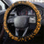 Gold Couple Dolphins Maori Polynesian Style Steering Wheel Cover