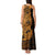 Gold Couple Dolphins Maori Polynesian Style Tank Maxi Dress