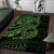 Green Couple Dolphins Maori Polynesian Style Area Rug