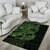 Green Couple Dolphins Maori Polynesian Style Area Rug