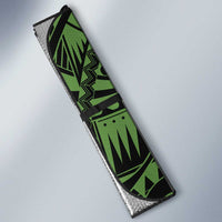Green Couple Dolphins Maori Polynesian Style Auto Sun Shade LT9 - Polynesian Pride