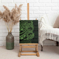 Green Couple Dolphins Maori Polynesian Style Canvas Wall Art LT9 - Polynesian Pride