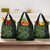 Green Couple Dolphins Maori Polynesian Style Grocery Bag