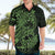 Green Couple Dolphins Maori Polynesian Style Hawaiian Shirt