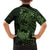 Green Couple Dolphins Maori Polynesian Style Kid Hawaiian Shirt