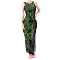 Green Couple Dolphins Maori Polynesian Style Tank Maxi Dress LT9 Women Green - Polynesian Pride