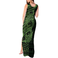 Green Couple Dolphins Maori Polynesian Style Tank Maxi Dress LT9 - Polynesian Pride
