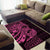 Pink Couple Dolphins Maori Polynesian Style Area Rug