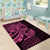 Pink Couple Dolphins Maori Polynesian Style Area Rug