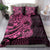 Pink Couple Dolphins Maori Polynesian Style Bedding Set