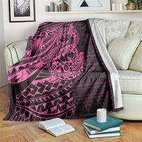 Pink Couple Dolphins Maori Polynesian Style Blanket LT9 Pink - Polynesian Pride