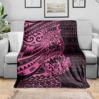 Pink Couple Dolphins Maori Polynesian Style Blanket LT9 - Polynesian Pride