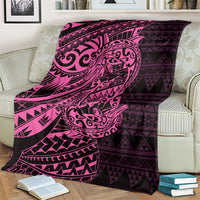 Pink Couple Dolphins Maori Polynesian Style Blanket LT9 - Polynesian Pride