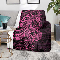 Pink Couple Dolphins Maori Polynesian Style Blanket LT9 - Polynesian Pride