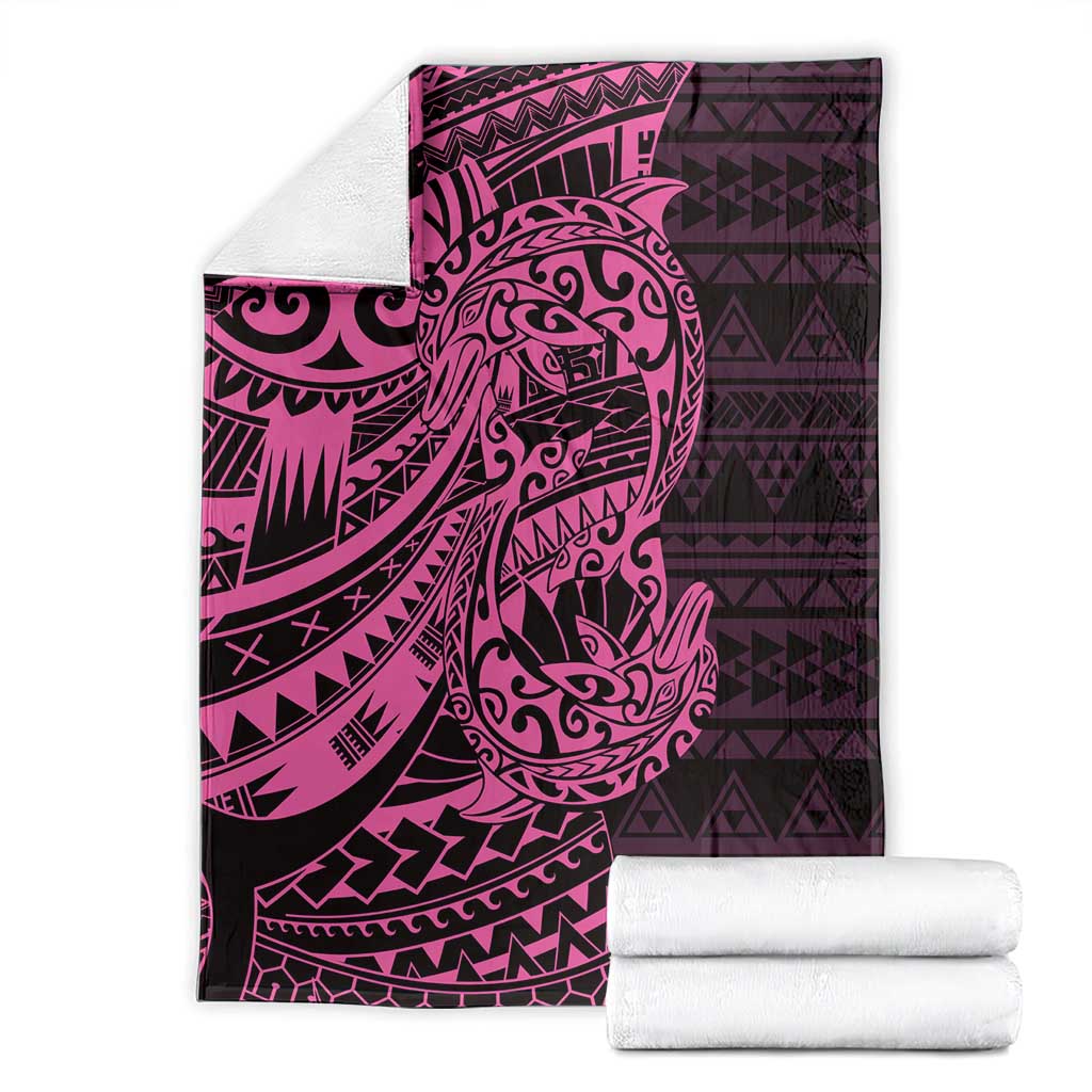 Pink Couple Dolphins Maori Polynesian Style Blanket LT9 - Polynesian Pride