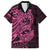 Pink Couple Dolphins Maori Polynesian Style Family Matching Puletasi and Hawaiian Shirt