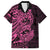 Pink Couple Dolphins Maori Polynesian Style Family Matching Summer Maxi Dress and Hawaiian Shirt