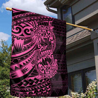 Pink Couple Dolphins Maori Polynesian Style Garden Flag LT9 - Polynesian Pride