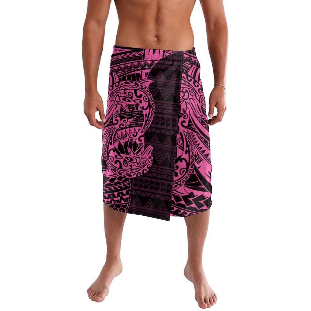 Pink Couple Dolphins Maori Polynesian Style Lavalava LT9 Pink - Polynesian Pride