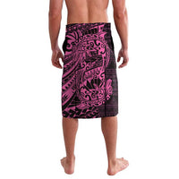 Pink Couple Dolphins Maori Polynesian Style Lavalava LT9 - Polynesian Pride