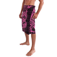Pink Couple Dolphins Maori Polynesian Style Lavalava LT9 - Polynesian Pride